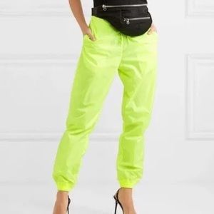 Off-White neon yellow joggers